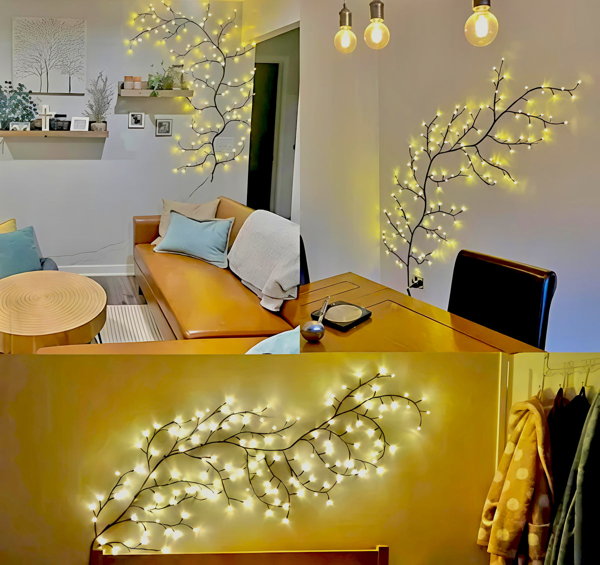 Enchanted Willow Vine Lights – Twinkling Tree Branch String Lights for Room Decor